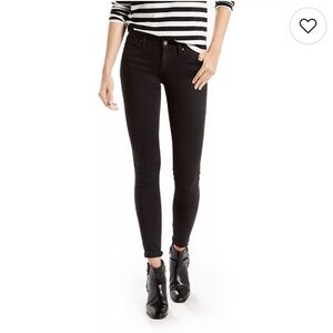 Women’s Black LEVI’S 711 Mid Rise Skinny Jeans Sz 31 (10)